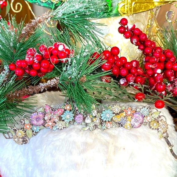 Brighton FLUTTER FANTASY Butterfly Flower BeeNecklace Bracelet Earrings RARE - Picture 9 of 17